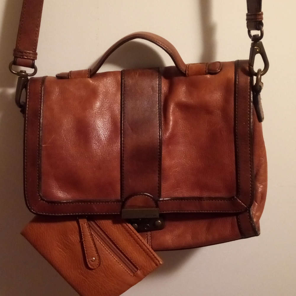 Fossil genuine leather bag